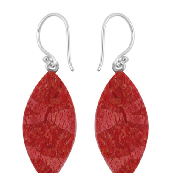 Sponge Coral Earrings in Sterling Silver - Picture 4 of 7